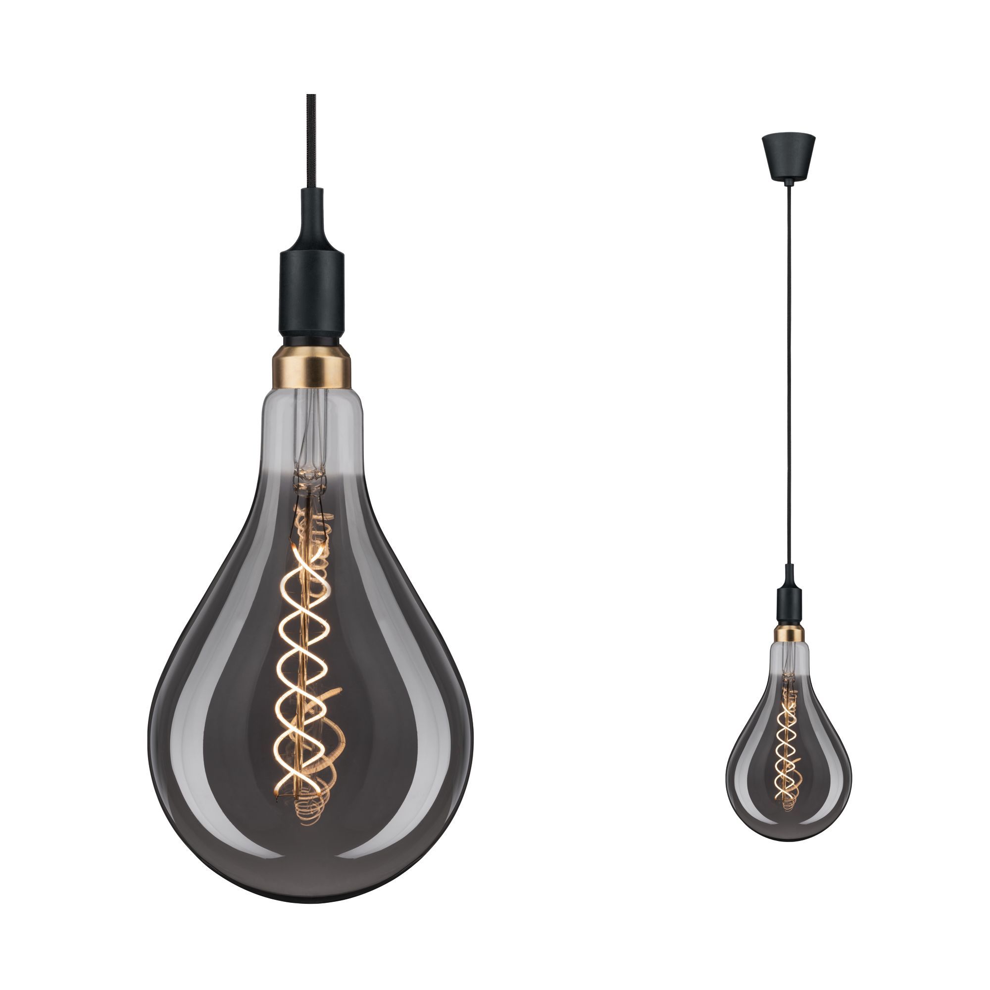 Paulmann Neordic Ketil Plafondlamp - Zwart - E27 - 20W - Dimbare