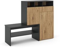 Vicco Selena Schoenenkast – 124.5 x 102 cm Grijs