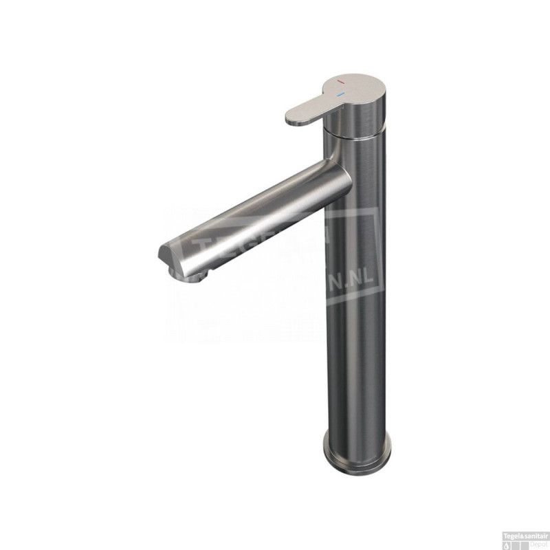 Brauer Wastafelmengkraan Opbouw Verhoogd Eenhendel HD4 PVD-Coating Geborsteld Nikkel