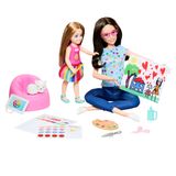 Barbie Kunsttherapie Speelset met 2 poppen, huisdier en accessoires