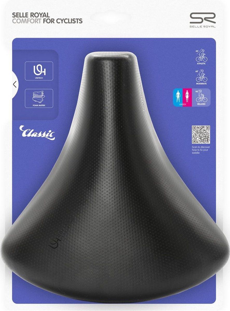Selle Royal Zadel Holland Unitech - Urban Life - Zwart