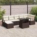 Prolenta Maison Exclusive - Tuinset met 8 stukken, bruin, van polyrotan