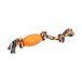 AQPET Hondenspel Smarty touw en bal, ovaal, van rubber, 38 cm