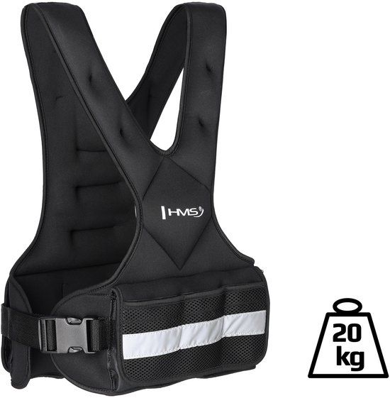 HMS KOR Serie - Gewichtsvest - 20kg - Verstelbare Gewichten - Neopreen