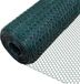 VOUNOT Kippenvlechtwerk van pvc, groen, 1 x 25 m, maaswijdte 25 mm