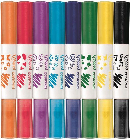 Maped Color'Peps Duo Stamp Viltstiften 8 Stuks