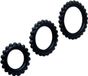 Baile Baile Titan Set 3pcs Cock Ring Black 2.8 + 2.4 + 1.9 Cm