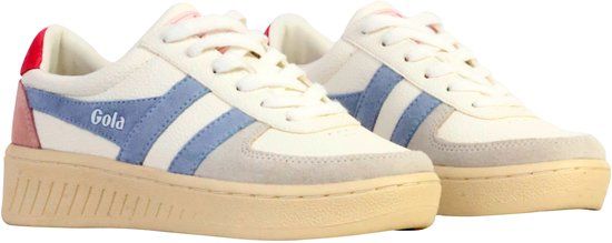 Gola Grandslam Trident leren sneakers wit