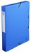 Exacompta Opak 59782E Verzamelbox, met elastiek, 40 mm breed, van ondoorzichtig kunststof met rugetiket, voor DIN A4, archiefdoos, documentenbox, tekenbox, blauw