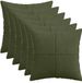 vidaXL Kussensloop - 6 stuks - ALMELO - Groen - 40 x 40 cm - Corduroy