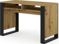 MONDI ARTISAN Bureau, bois de chêne / noir, mat