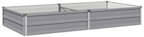 Jardin surélevé Gris 160 x 80 x 24 cm Acier galvanisé