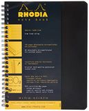 RHODIA 193469C - Spiraalschrift Notebook Zwart - A5+ 16 x 21 cm - Gelijnd - 160 Pagina's