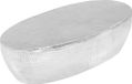 Maison Exclusive - Table basse, argenté, martelé, 100 x 50 x 28 cm, aluminium