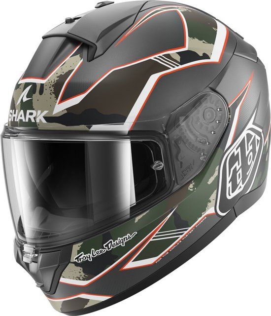 SHARK Ridill 2 Matrix Camo Mat Antraciet Groen Chocolade AGN - Helm