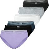 Schiesser Slip Modern Multi Dames 6 stuks Katoen/Elastaan Gesorteerd
