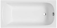 Badland CLASSIC SLIM ligbad 170 x 70 cm wit met styropor ombouw met bamboe badplank