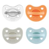 Physioforma Luxe fopspeen van siliconen, 6-16 maanden, zacht en zacht rubber, ondersteunt de fysiologische ademhaling, bevordert de juiste ontwikkeling van de mond, 4 stuks, voordeelverpakking