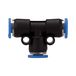 Riegler T-steekverbinding »blauwe serie« mini, reducerend, voor slang buitendiameter 4/3 mm, werkdruk max. 10 bar, kunststof/messing vern.