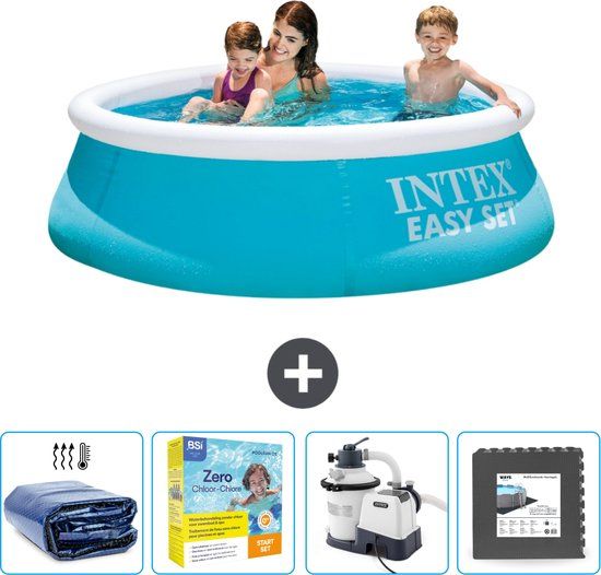 Intex Easy Set Zwembad - 183 x 51 cm - Blauw - Rond - Inclusief Accessoires