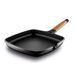 Castey Grillpan met mahoniehouten handvat, glad voor inductie
