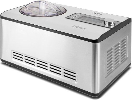 CASO Germany IceCreamer IJsmachine en Yoghurtmachine - 2L - 180W - Zwart/RVS