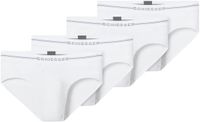 Schiesser Heren rio-slip / onderbroek 4 pack Cotton Flex Wit XXL