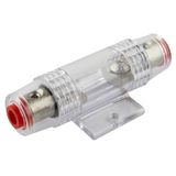 SeKi Mini ANL zekeringhouder rond - transparant tot 25 mm²; ook geschikt voor streep- en bladzekeringen; 1 stuk