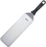 Westmark Grillspatel, gebogen, flexibel, gesloten, lemmet: 9,5 x 27,5 cm, lengte: 43 cm, RVS/kunststof, Master Line, zwart/zilver