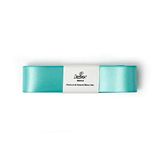 DECORA Blauwgroen dubbel satijnen lint, 25 mm x 3 m, Tessuto
