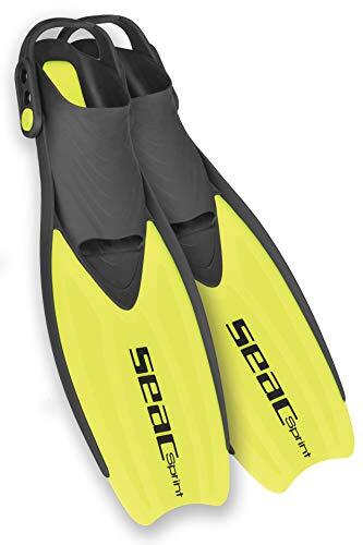 Seac Sprint Snorkelvinnen met elastische band, geel, XS/S