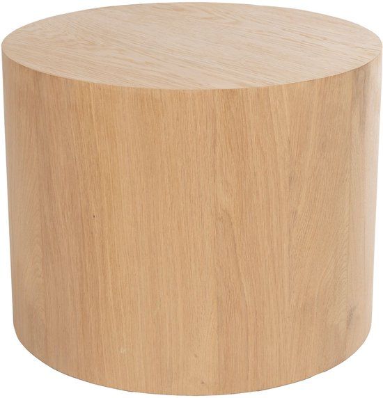 Zuiver Silo Bijzettafel/ Pilaar 45 cm Hout Naturel