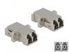DeLOCK 86874 Glasvezeladapter LC Duplex Zilver