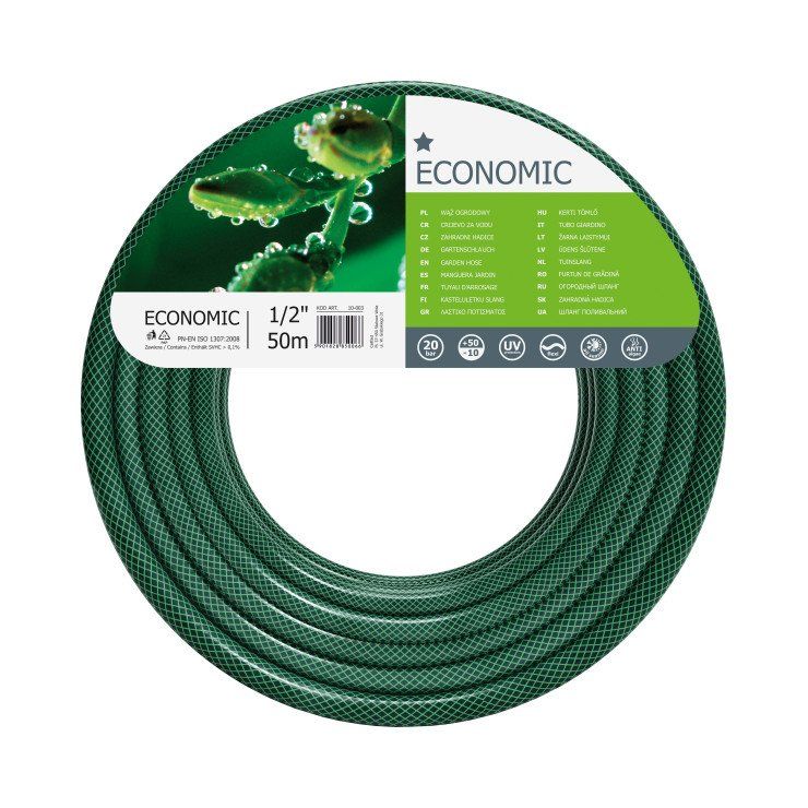 CELLFAST Economic Tuinslang - 50 m - Groen - Polyester - Bovengronds