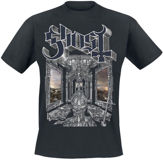 Ghost Skeleta Cover Heren T-shirt - zwart - 3XL