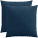vidaXL Kussensloop 2 stuks ALMELO Marineblauw 55 x 55 cm corduroy