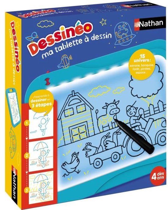Nathan Dessinéo - Mijn tekentablet - Creatief spel - NATHAN - Vanaf 4 jaar