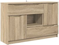 vidaXL Dressoir Sonoma-eikenhout, 100 x 30 x 65,6 cm, houtvezel