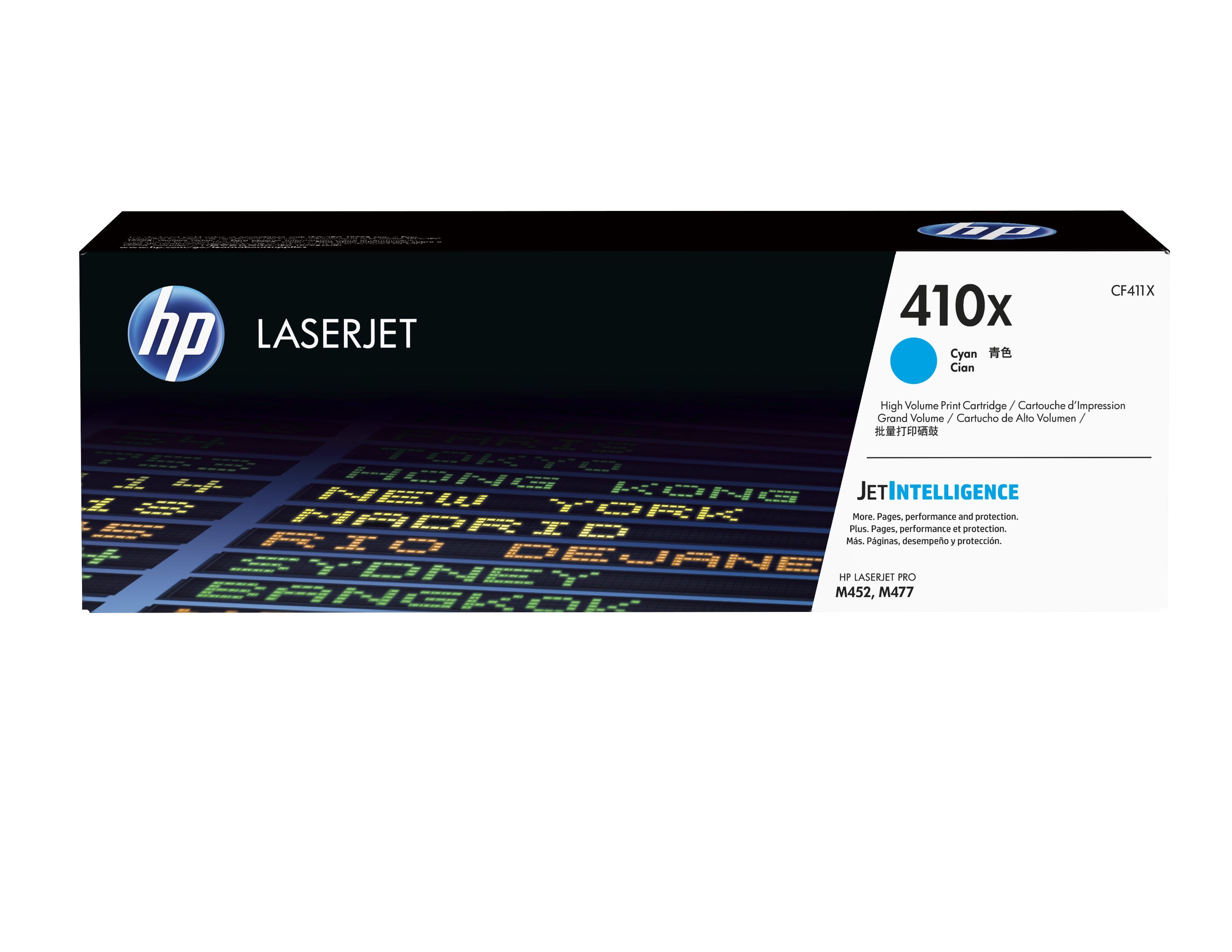HP 410X High Capacity Cyan Toner Cartridge - Original