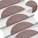vidaXL - Trapmatten - Zelfklevend - 30 stuks - 65x21x4 cm - lichtbruin - Halfrond - Groot