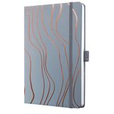 Sigel Notitieboek Jolie A5 Hardcover 174 Pagina's 80 Gram Lijn Grey Meringue SI-JN351