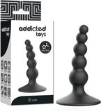 ADDICTED TOYS Anal Sexual Plug 10cm Black Silicone