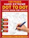 100 Pages Hard Extreme Dot to Dot Puzzle Book for Adults