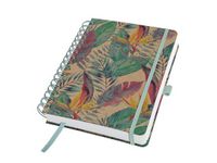 SIGEL Notitieboek Jolie Pure Spiraal A5 kraft Pure Paradise Blue hardcover punt-gelijnd 240 pagina's 120 grams