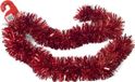 Ger Import Kerstslingers - glitter rood - folie - 180 x 12 cm