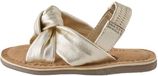 Next - Meisjes - Sandalen met leren strik aan de voorkant - Goud