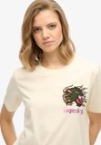 Superdry Old School Tattoo T-shirt met relaxte pasvorm Dames T-shirts