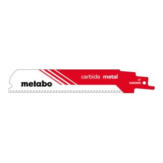 Metabo reciprozaagblad - metaal hardmetaal - 150 x 1,25 mm - CT - 3mm/8TPI - 1 stuk