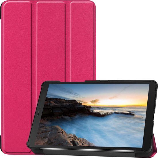 Hoesje voor Samsung Galaxy Tab A 8.0 (2019) - Book Case - Donkerroze