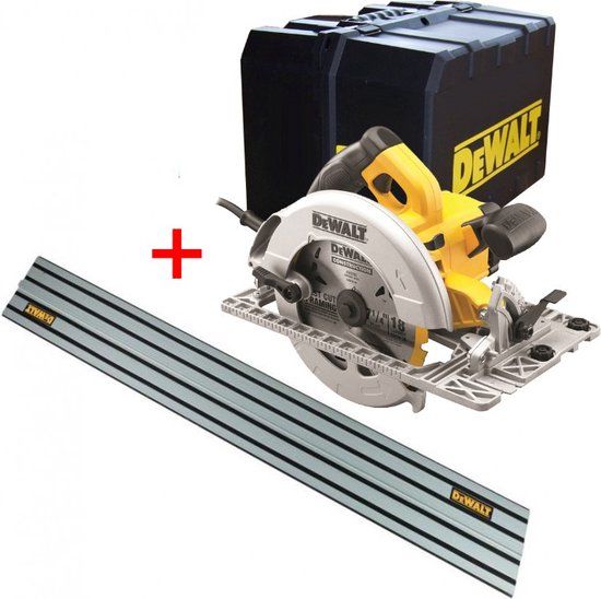 DeWalt DWE576KR - Cirkelzaag - 190 mm - 61 mm - Incl. geleiderails
